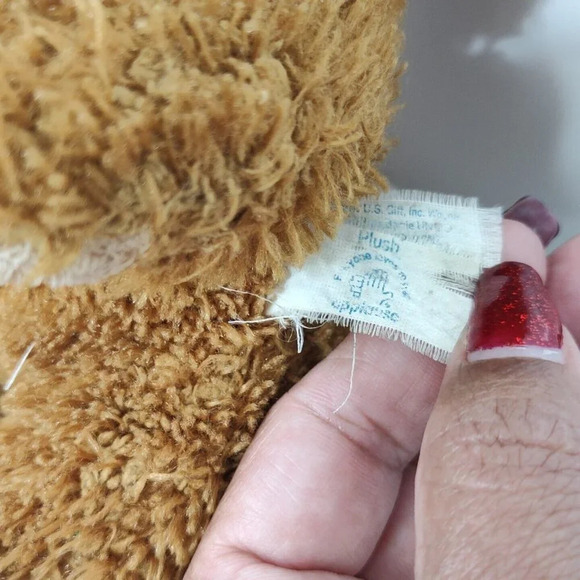 Applause Brown Bear Stuffed Animal Plush Soft Toy with Beanbag Tush FLAW - Picture 3 of 5